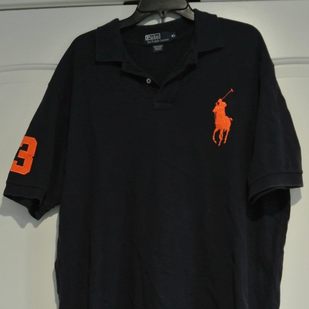 Men's Polo Ralph Lauren big pony short sleeve polo shirt - XL blue
